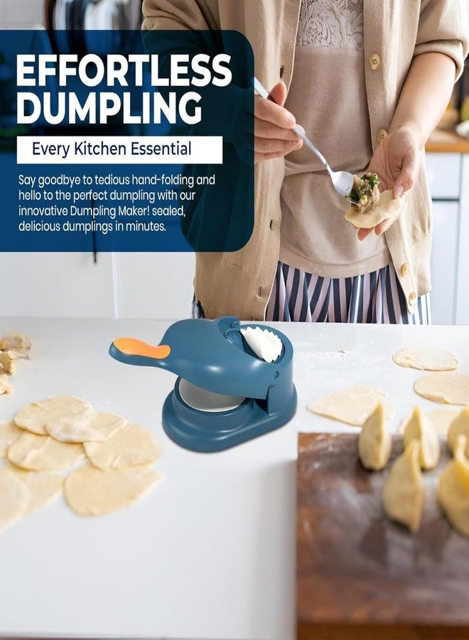 جاردن أوف آرت مجموعة أدوات صنع الزلابية اليدوية، قالب ضغط بلاستيكي مع قطاعة عجين للموموس، والسمبوسة، والجوجيا، والكارانجي (ألوان متنوعة) - Image 5